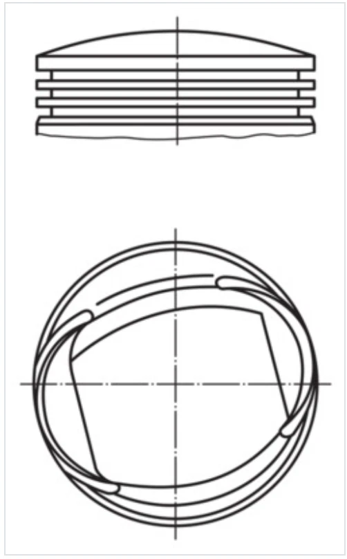 1x Mahle 0131802 Pistón para Ford Escort IV, Orion II - 1.4 - Imagen 1 de 2
