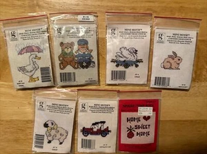 7- Mini Motif Easy Quick Counted Cross Stitch Graphworks Int’l Craft Kits Gift - Picture 1 of 6