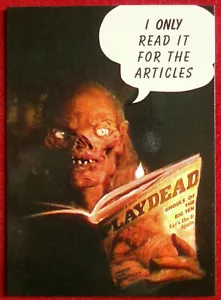 GESCHICHTEN AUS DER GRUFT - Karte #040 - ICH HABE SIE NUR FÜR DIE ARTIKEL GELESEN - CARDZ 1993 - Bild 1 von 2