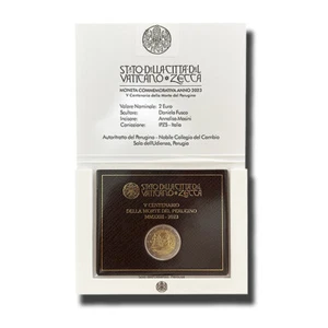2023 Vatican 2 Euro Coin Commemorative V Centenary the Death of Perugino - Imagen 1 de 3