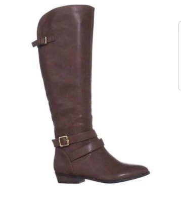 Material Niña Mujer Marrón Botas de Montar/Hebillas/Talla 7.5 Mediana/  Foto 1 de 4