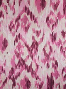 Cream/Pinky Mauve Blur Damask Satin Fabric - Picture 1 of 4