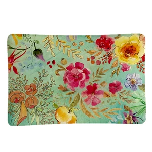 Michel Design Works Jubilee Glass Soap Dish Trinket Tray Candy Dish - Picture 1 of 2