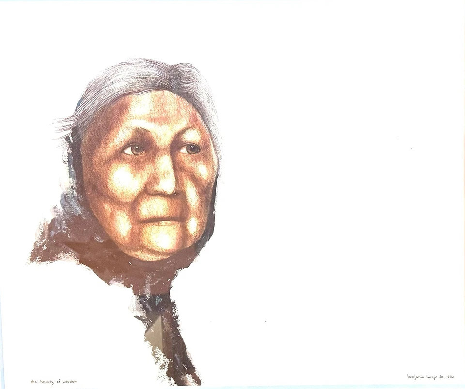 Benjamin Harjo Jr. Original Painting “The Beauty Of Wisdom” - Image 1 of 4