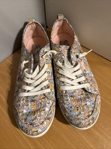 Bobs Skechers Beach Bingo Arf Breaker  Shoes  Womens Size 9 Dog Print Sneakers - Picture 1 of 6