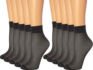 10 Paia Calze Donna Caviglia Taglio Basso Trasparenti, Calze Estive Sottili, Morbide Strette Hosi... - Foto 1 di 6