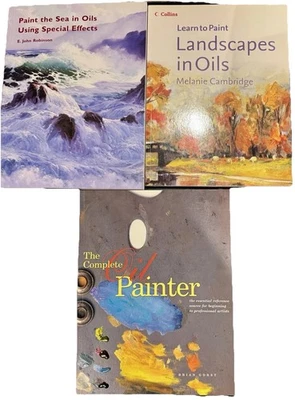 Lot of 3 Oil Painting Books – Robinson, Cambridge, Gorst –Seascapes & Landscapes - Image 1 of 4