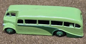 Vintage DINKY - #29E - HALF CAB BUS / verde su verde - Foto 1 di 5