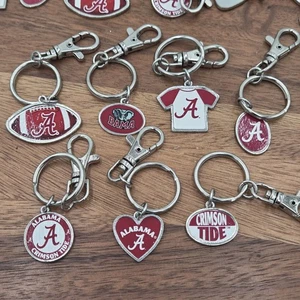 Lotto di 29 pezzi portachiavi in metallo U of Alabama Crimson Tide 7 stile misto con libere - Foto 1 di 14