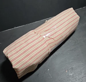 Fabric Traditions Red stripe on Cream 4 yds - Picture 1 of 3