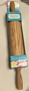 Pioneer Woman Olivenholz Nudelholz 19,13" x 3" Neu in Verpackung -ein Stift- - Bild 1 von 7