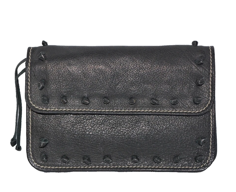 Cartera sin asas de cuero anudado Capica Italia Foto 1 de 4