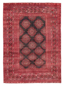 Vintage Hand-Knotted Area Rug 6'5" x 8'5" Traditional Wool Carpet - Picture 1 of 9