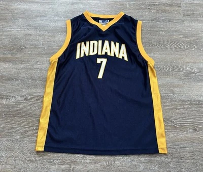 Camiseta Indiana Pacers vintage anos 2000 juvenil grande basquete marca NBA Jermaine O'Neal - Imagem 1 de 4