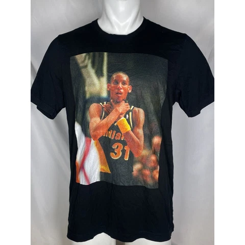 Reggie Miller Indiana Pacers 90s Choke T-Shirt Men’s XL Cover