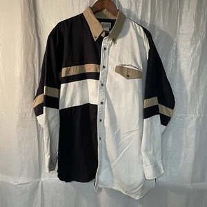 VTG Express Riders Brushpopper Western Shirt Men’s 3XL Embroidered Aztec Block - Picture 1 of 8