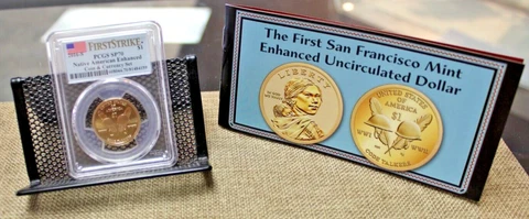 The First San Francisco Mint Enhanced Uncirculated Dollar 2016-S PCGS SP70 Cover