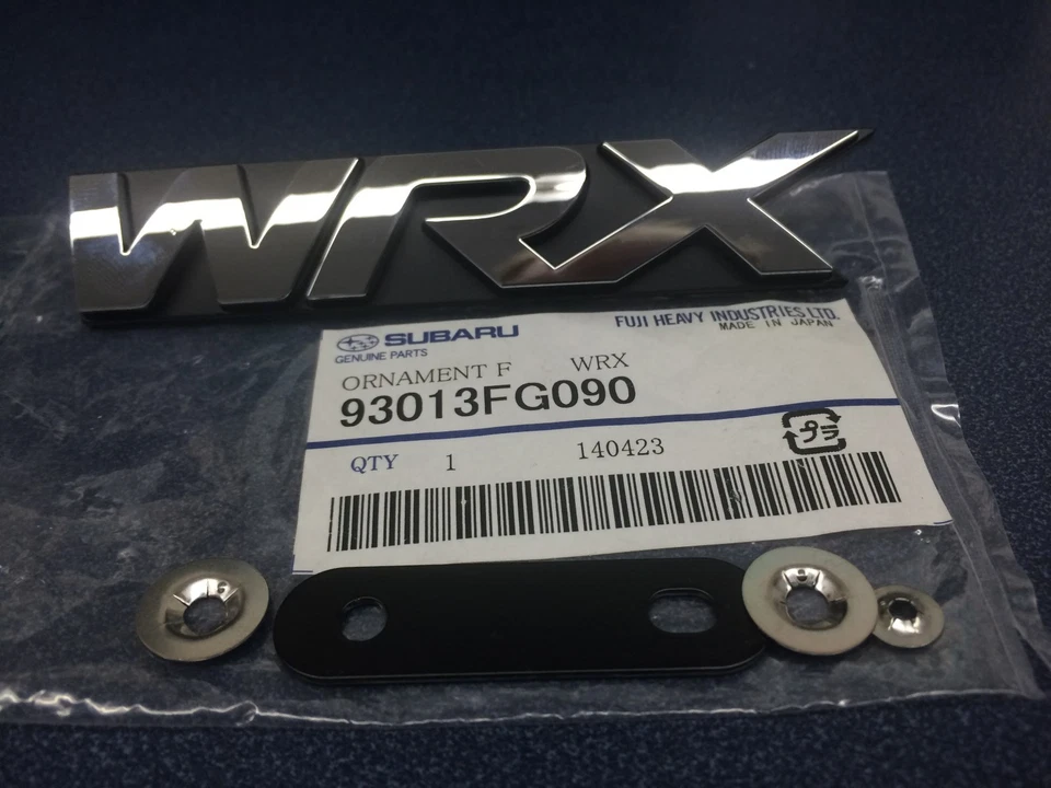 Subaru Impreza WRX 2011-2014 genuino sedán parrilla emblema vagón "WRX" FABRICANTE DE EQUIPOS ORIGINALES NUEVO Foto 1 de 1