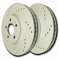 SP Performance F32-3324 Drilled Slotted Brake Rotors ZRC Coating L/R Pr Front