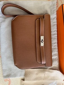Hermes Kelly Depeches Pouch Togo 25 Neutral 2024 - Picture 1 of 11