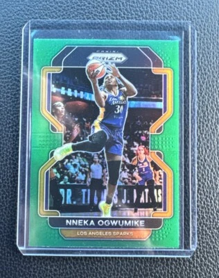 2022 Panini Prizm WNBA - Green Prizm #92 Nneka Ogwumike - Image 1 of 2