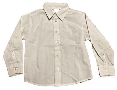 Camisa de vestir manga larga Nautica para niños 6 traje regular mezcla de algodón cuello vacaciones Foto 1 de 2