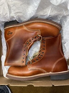 Thorogood 1892 Tomahawk Boots Horween Chromexcel Leather Cognac 814-4107 Mens 6D - Picture 1 of 12