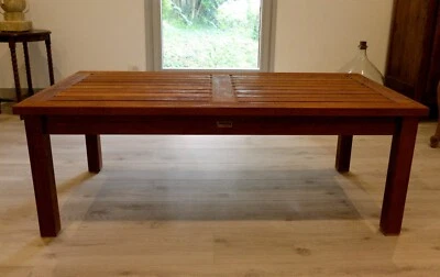 Table basse rectangulaire en teck - Photo 1/4