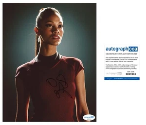 Zoe Saldana “ STAR TREK” AUTOGRAPH ‘Nyota Uhura’ Signed 10x8 Photo ACOA - Picture 1 of 3