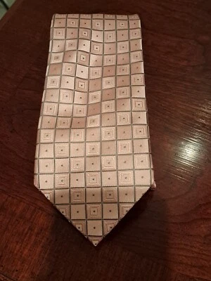 Corbata Donald J Trump Colección Signature Rosa Cuadrada Geométrica Foto 1 de 4
