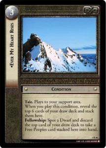 Lord of The Rings LOTR CCG TCG Two Towers 4R46 Ever My Heart Rises - Picture 1 of 1