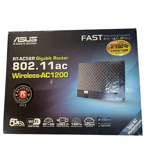 ASUS RT-AC56U 802.11ac Dual-Band Wireless-AC1200 Gigabit WiFi Router - Picture 1 of 10