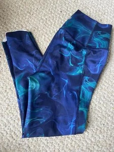All in Motion Girls Dark Blue Printed Leggings Size L (10/12) - Picture 1 of 4