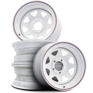 4 Wheels 12" Highway 12x4 5x114.3 White 0ET 72.2CB (1222419564B) - Picture 1 of 12