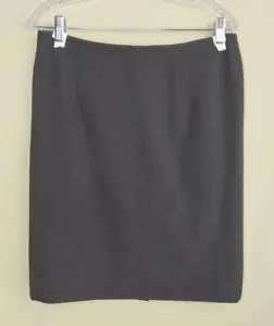 Gonna a matita Banana Republic maglia elasticizzata grigia taglia 10 foderata abbigliamento da lavoro ufficio - Foto 1 di 6