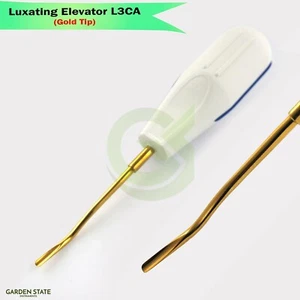 Gold Tip Dental Luxating Elevator L3CA Periotome Root Extracting Loosen Teeth - Picture 1 of 3