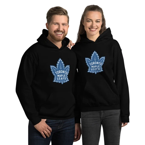 Toronto Maple Leafs Black Pullover Hoodie | Sizes to 5XL Cover
