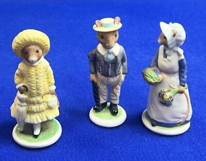 Fitz & Floyd Woodmouse Collection VIOLET, WILFRED & DAISY 1985 Korea - Picture 1 of 17