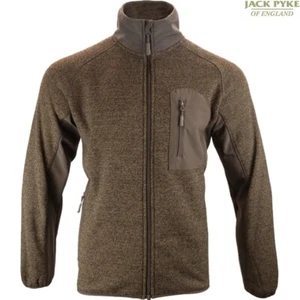 JACK PYKE WEARDALE BROWN KNITTED JACKET MENS S-3XL THERMAL KNIT FLEECE HUNTING - Picture 1 of 8