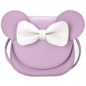 Little Mouse Ear Bow Crossbody Purse PU Shoulder Handbag Kids Girls Toddlers - Picture 1 of 5