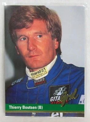 1992 Grid Motorcard F1 Card - Thierry Boutsen #57 - Image 1 of 2