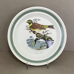 Portmeirion Birds of Britain 7.25" Bread & Butter Plate Cirl Bunting Green Band - Picture 1 of 11