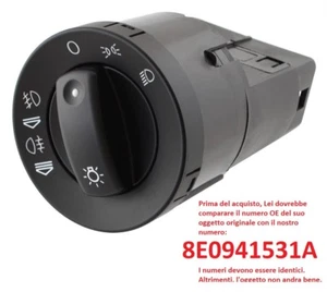 INTERRUTTORE DEVIOLUCI COMANDO DELLA LUCE FARI PER AUDI A4 B6 AUDI A4 B7 00-07 - Imagen 1 de 3