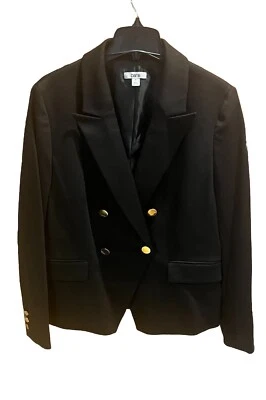Chaqueta Blazer Mujer Bar III Negra Imitación Doble Pecho ~ Macy’s Talla 16 - Nueva con Etiquetas Foto 1 de 4
