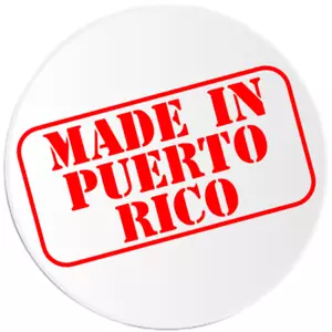 Made In Puerto Rico - Circle Sticker Decal 3 Inch - PR San Juan Born Raised - Picture 1 of 1