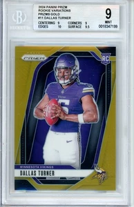 2024 Panini Prizm Dallas Turner #11 3/10 BGS 9 - Picture 1 of 2