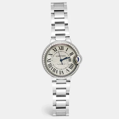 Cartier Ballon Bleu W4BB0016 Silver Dial Diamond Stainless Steel Women's - Image 1 of 4