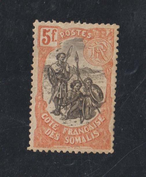 1903.COTE DES SOMALIS YVERT N°66 5f. Neuf* - Photo 1/2
