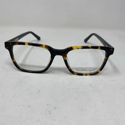 ÓCULOS ERNEST HEMINGWAY 4631 TARTARUGA PRETO 50/18-145 FLEX DOBRADIÇA J469 - Imagem 1 de 4