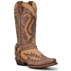 Botas Stetson Outlaw para hombre hechas a mano marrón lavado - Imagen 1 de 2